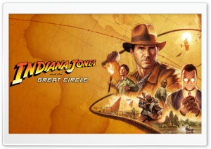 Indiana Jones and the Great Circle Game Ultra HD Wallpaper for 4K UHD Widescreen Desktop, Lockscreen, Screensaver, TV, Tablet, Smartphone