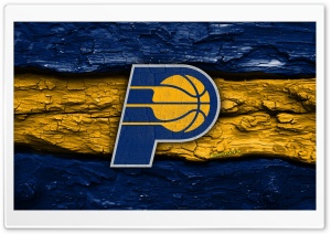 Indiana Pacers Wooden Logo 4K UHD Wallpaper for Widescreen and UltraWide Desktop, UltraHD TV, Smartphone, Tablet
