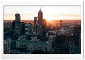 Indianapolis City, Indiana, United States 4K UHD Wallpaper for Widescreen and UltraWide Desktop, UltraHD TV, Smartphone, Tablet