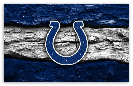 Indianapolis Colts Wooden Logo UltraHD Wallpaper for Widescreen 16:10 ;