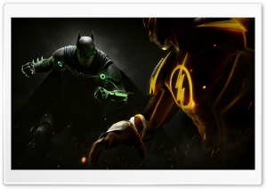 Injustice 2 Batman vs. Flash Ultra HD Wallpaper for 4K UHD Widescreen desktop, tablet & smartphone