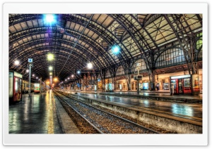 Inside A Train Station Ultra HD Wallpaper for 4K UHD Widescreen desktop, tablet & smartphone