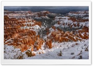Inspiration Point, Bryce Canyon, Utah, Winter Ultra HD Wallpaper for 4K UHD Widescreen desktop, tablet & smartphone