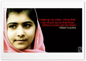 Inspiring Malala Yousufzai_nithinsuren Ultra HD Wallpaper for 4K UHD Widescreen desktop, tablet & smartphone