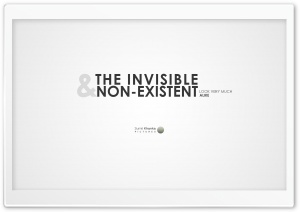Invisible and Non-Existent Ultra HD Wallpaper for 4K UHD Widescreen desktop, tablet & smartphone