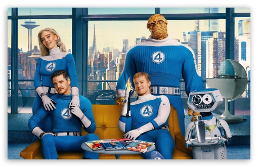 Invisible Woman, Mister Fantastic, The Thing, Human Torch, The Fantastic Four First Steps UltraHD Wallpaper for UHD 16:9 ; HD 16:9 ; UltraWide 21:9 24:10 ; Widescreen 16:10 5:3 ; Fullscreen 4:3 5:4 3:2 ; Tablet 1:1 ; Mobile 9:16 9:19.5 9:20 10:16 2:3 3:5 3:4 ; Dual 5:4 ;