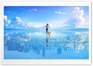 inZOI, Video Game, Walking on Water, Psycat, Girl, Waterscape 4K UHD Wallpaper for Widescreen and UltraWide Desktop, UltraHD TV, Smartphone, Tablet