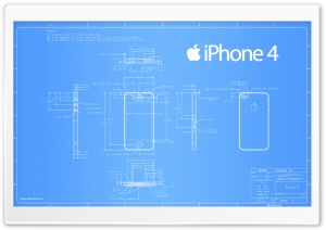 iPhone 4 Blueprint Ultra HD Wallpaper for 4K UHD Widescreen desktop, tablet & smartphone
