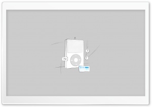 iPod Sketch Ultra HD Wallpaper for 4K UHD Widescreen desktop, tablet & smartphone