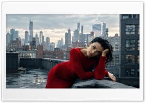 Irina Shayk Super Model in Red Dress 4K UHD Wallpaper for Widescreen and UltraWide Desktop, UltraHD TV, Smartphone, Tablet
