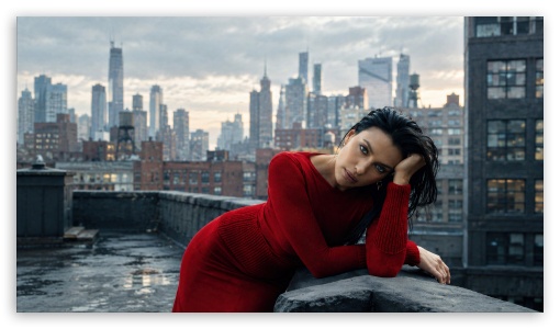 Irina Shayk Super Model in Red Dress UltraHD Wallpaper for UHD 16:9 ; HD 16:9 ;