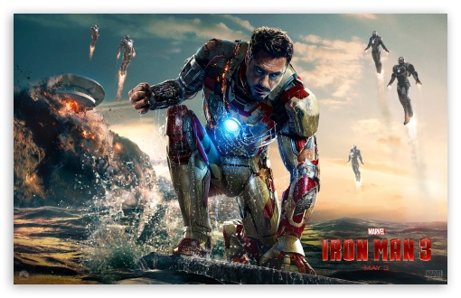 Iron Man 3 Movie Wide UltraHD Wallpaper for Widescreen 16:10 ;