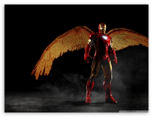 iron man have wings UltraHD Wallpaper for Fullscreen 4:3 ;