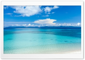 Island Beach Panoramic View Ultra HD Wallpaper for 4K UHD Widescreen desktop, tablet & smartphone
