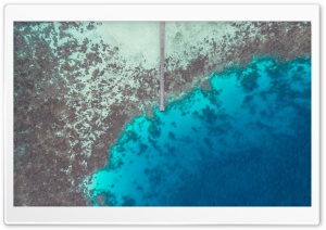 Island, Tropical Water, Dock, Aerial Photography Ultra HD Wallpaper for 4K UHD Widescreen desktop, tablet & smartphone