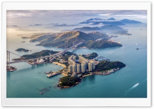 Islands, Overseas Bridges, Aerial, Travel 4K UHD Wallpaper for Widescreen and UltraWide Desktop, UltraHD TV, Smartphone, Tablet