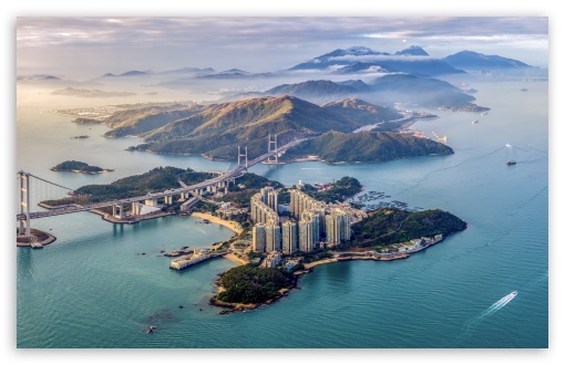 Islands, Overseas Bridges, Aerial, Travel UltraHD Wallpaper for UHD 16:9 ; HD 16:9 ; UltraWide 21:9 24:10 ; Widescreen 16:10 5:3 ; Fullscreen 4:3 5:4 3:2 ; Tablet 1:1 ;