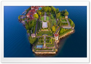 Isola Bella Island in Lake Maggiore, Italy 4K UHD Wallpaper for Widescreen and UltraWide Desktop, UltraHD TV, Smartphone, Tablet