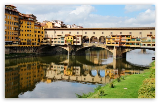 Italy Bridges Toscana Firenze Ponte Vecchio UltraHD Wallpaper for HD 16:9 ; Widescreen 16:10 5:3 ;