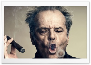 Jack Nicholson Smoking Ultra HD Wallpaper for 4K UHD Widescreen desktop, tablet & smartphone