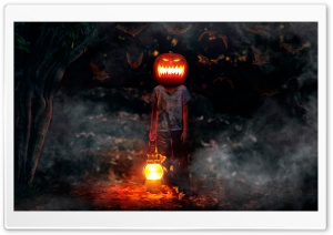 Jack-o-lantern Awaked Ultra HD Wallpaper for 4K UHD Widescreen desktop, tablet & smartphone