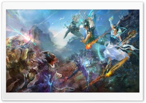 Jade Dynasty Battle Ultra HD Wallpaper for 4K UHD Widescreen desktop, tablet & smartphone