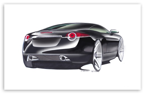 Jaguar XK Sketch UltraHD Wallpaper for HD 16:9 ; Widescreen 16:10 5:3 ; Fullscreen 4:3 5:4 3:2 ;