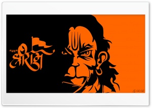 Jai Shree Ram Hanuman Ultra HD Wallpaper for 4K UHD Widescreen desktop, tablet & smartphone