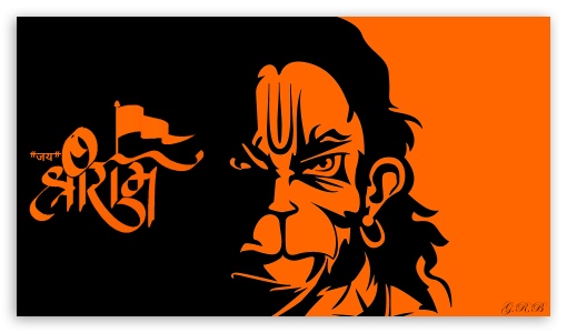 Jai Shree Ram Hanuman Ultra HD Desktop Background Wallpaper for 4K UHD TV