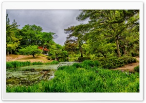 Japan Pond Takamatsu Ritsurin Garden Ultra HD Wallpaper for 4K UHD Widescreen desktop, tablet & smartphone