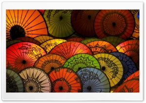 Japanese Umbrellas Ultra HD Wallpaper for 4K UHD Widescreen desktop, tablet & smartphone