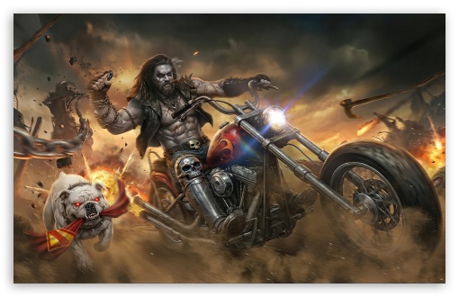 Jason Momoa as Lobo in Supergirl UltraHD Wallpaper for UHD 16:9 ; HD 16:9 ; UltraWide 21:9 24:10 ; Widescreen 16:10 5:3 ; Fullscreen 4:3 5:4 3:2 ;