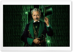 Jeff Goldblum as The Wonderful Wizard of Oz, Wicked For Good 2025 Movie 4K UHD Wallpaper for Widescreen and UltraWide Desktop, UltraHD TV, Smartphone, Tablet