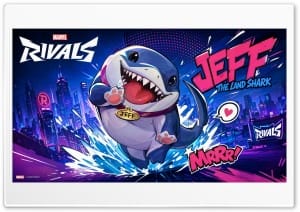 Jeff the Land Shark   Marvel Rivals Video Game 4K UHD Wallpaper for Widescreen and UltraWide Desktop, UltraHD TV, Smartphone, Tablet