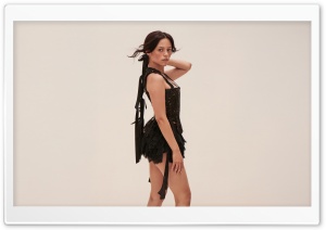 Jenna Ortega in a Black Dress Photoshoot 4K UHD Wallpaper for Widescreen and UltraWide Desktop, UltraHD TV, Smartphone, Tablet