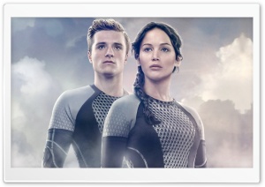 Jennifer Lawrence as Katniss Everdeen and Josh Hutcherson as Peeta Mellark Ultra HD Wallpaper for 4K UHD Widescreen desktop, tablet & smartphone
