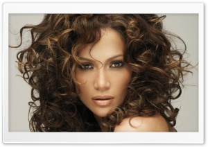 Jennifer Lopez Curly Hair Ultra HD Wallpaper for 4K UHD Widescreen desktop, tablet & smartphone