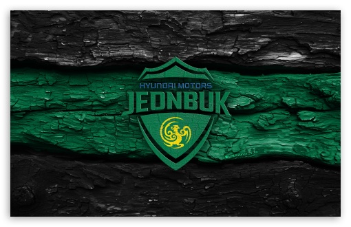 Jeonbuk Hyundai Motors FC Wooden Logo UltraHD Wallpaper for Widescreen 16:10 ;