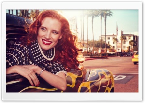 Jessica Chastain Beautiful Smile Ultra HD Wallpaper for 4K UHD Widescreen desktop, tablet & smartphone