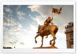Joan Of Arc Statue At Place Des Pyramides, Paris Ultra HD Wallpaper for 4K UHD Widescreen desktop, tablet & smartphone