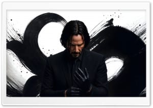 John Wick Black Suit Artwork 4K UHD Wallpaper for Widescreen and UltraWide Desktop, UltraHD TV, Smartphone, Tablet