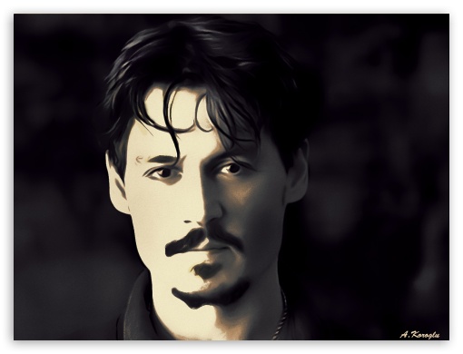 Johnny depp airbrush 2 UltraHD Wallpaper for Fullscreen 4:3 ;