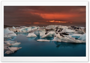 Jokulsarlon, Iceland Ultra HD Wallpaper for 4K UHD Widescreen desktop, tablet & smartphone