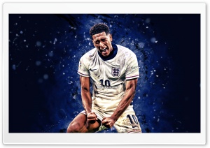 Jude Bellingham - England 4K UHD Wallpaper for Widescreen and UltraWide Desktop, UltraHD TV, Smartphone, Tablet