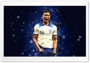 Jude Bellingham - England 4K UHD Wallpaper for Widescreen and UltraWide Desktop, UltraHD TV, Smartphone, Tablet