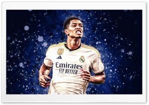 Jude Bellingham - Real Madrid CF 4K UHD Wallpaper for Widescreen and UltraWide Desktop, UltraHD TV, Smartphone, Tablet
