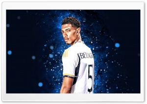 Jude Bellingham - Real Madrid CF 4K UHD Wallpaper for Widescreen and UltraWide Desktop, UltraHD TV, Smartphone, Tablet