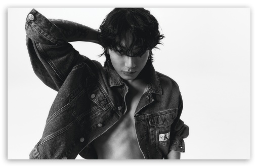 Jung Kook BTS Black and White UltraHD Wallpaper for UHD 16:9 ; HD 16:9 ; UltraWide 21:9 24:10 32:9 32:10 ; Widescreen 16:10 ; Tablet 1:1 ; Mobile 9:16 9:19.5 9:20 9:21 9:22 ; Dual 16:10 16:9 ;