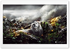 Jungle Lion Ultra HD Wallpaper for 4K UHD Widescreen desktop, tablet & smartphone