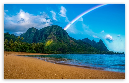 Jungle, Mountain View at Tunnels Beach, Hawaii UltraHD Wallpaper for UHD 16:9 ; HD 16:9 ; UltraWide 21:9 24:10 32:9 32:10 ; Widescreen 16:10 5:3 ; Fullscreen 4:3 5:4 3:2 ; Tablet 1:1 ; Dual 16:10 5:3 16:9 4:3 5:4 3:2 ;